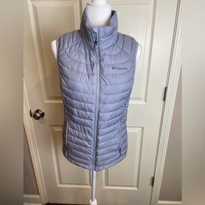 Columbia Omni Heat Grey Puffer Quilted Vest Small